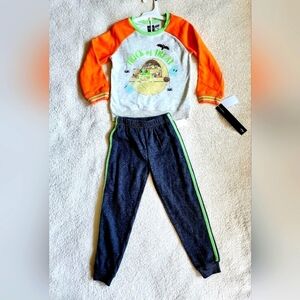 New toddler boy / girl Halloween star wars baby Yoda Grogu 2 piece outfit
